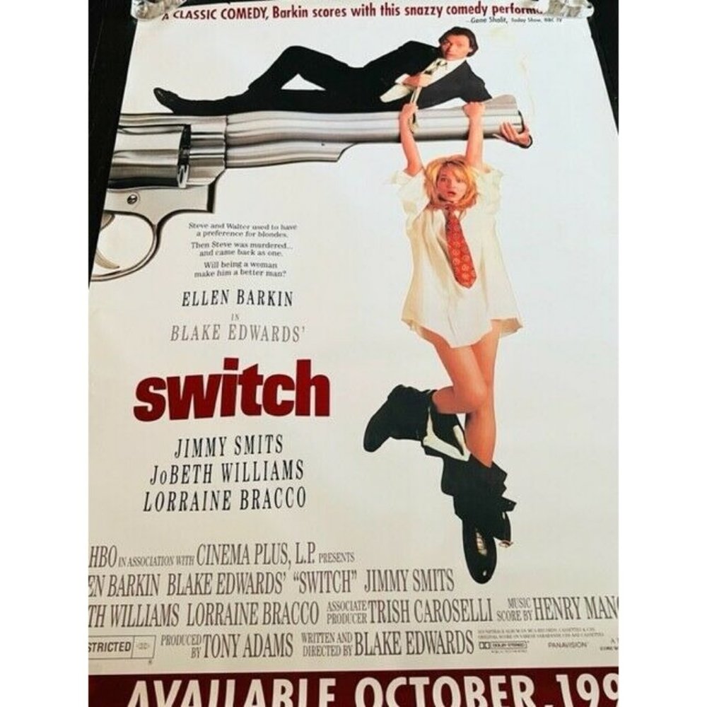 Movie Theater Cinema Poster Lobby Card 1991 Switch Jimmy Smits Ellen Barkin RARE